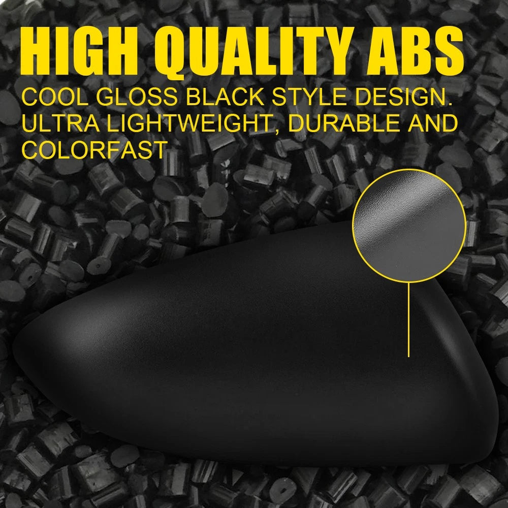 Left+Right Side Wing Door Mirror Cover House Cap For Nissan Dualis J10 07-14