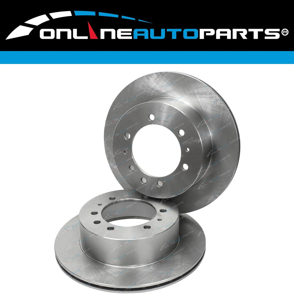 Rear Disc Rotor + Brake Pad Kit for Nissan Patrol GQ Y60 1988~1999 4X4