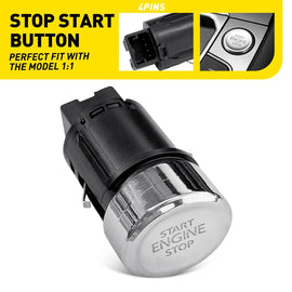 Start Stop Ignition Switch Button 5NG959839A for Volkswagen Tiguan 2016-2024
