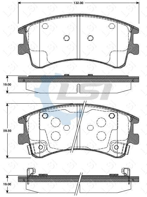Front Brake Disc Rotors and Bendix Brake Pads set for Mazda 6 GY 02-08