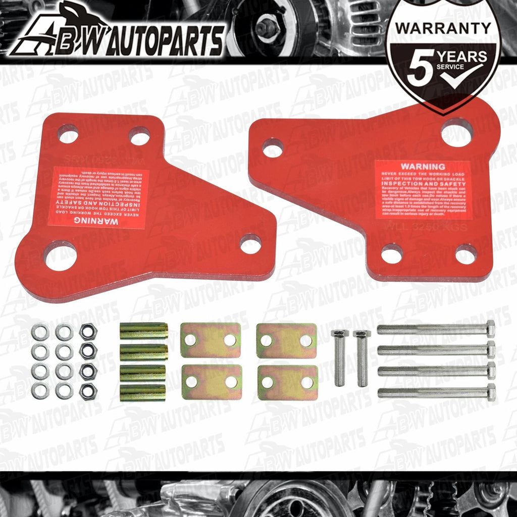 Pair Recovery Tow Points Kit 3250KG for Toyota Hilux MK7 SR5 2005-2015 2WD 4WD