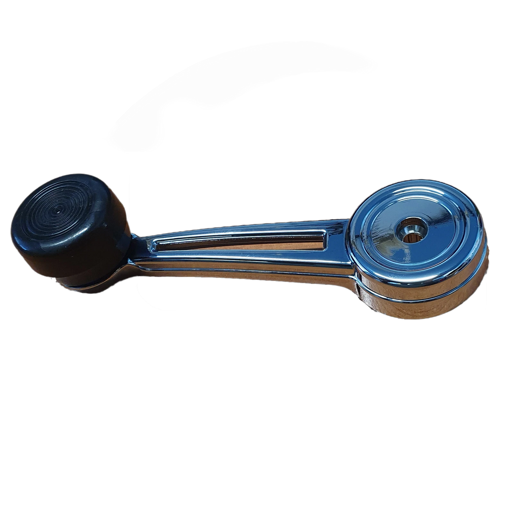 Chrome Window Crank Handle W/ Black Knob for Ford Falcon/Mustang/Bronco 67-77