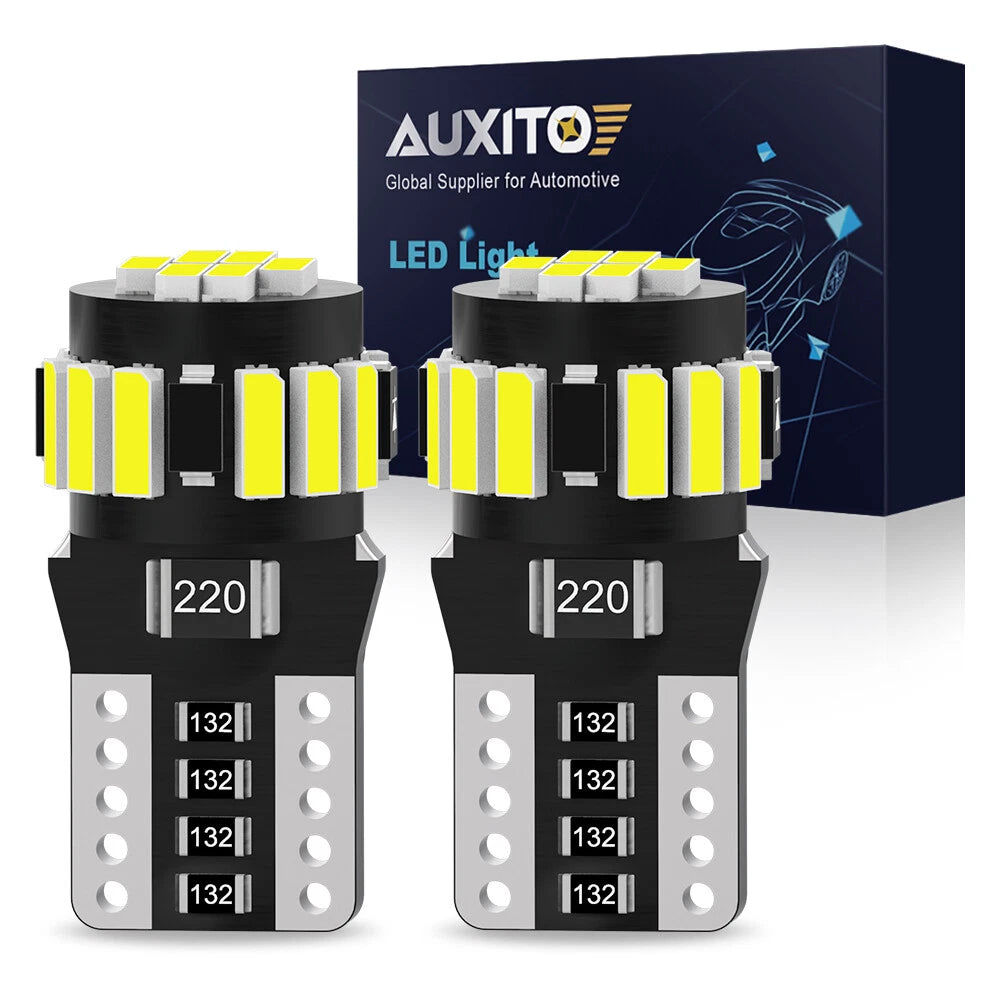 AUXITO T10 18-LED White Car Interior Light Parker Bulb Wedge Globe 6500K 12V New