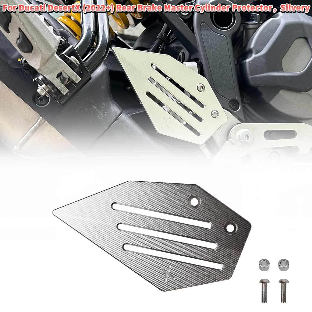 Rear Brake Master Cylinder Protector for Ducati Desert X 2022+ Billet Aluminum