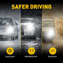 Load image into Gallery viewer, AUXITO H8 H11 H9 Waterproof LED Low High Beam Amber White Headlight 12V Durable.