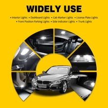 Load image into Gallery viewer, 2X T10 Car Bulb LED Canbus 18SMD Xenon White Wedge W5W Side Light Bulbs Globe