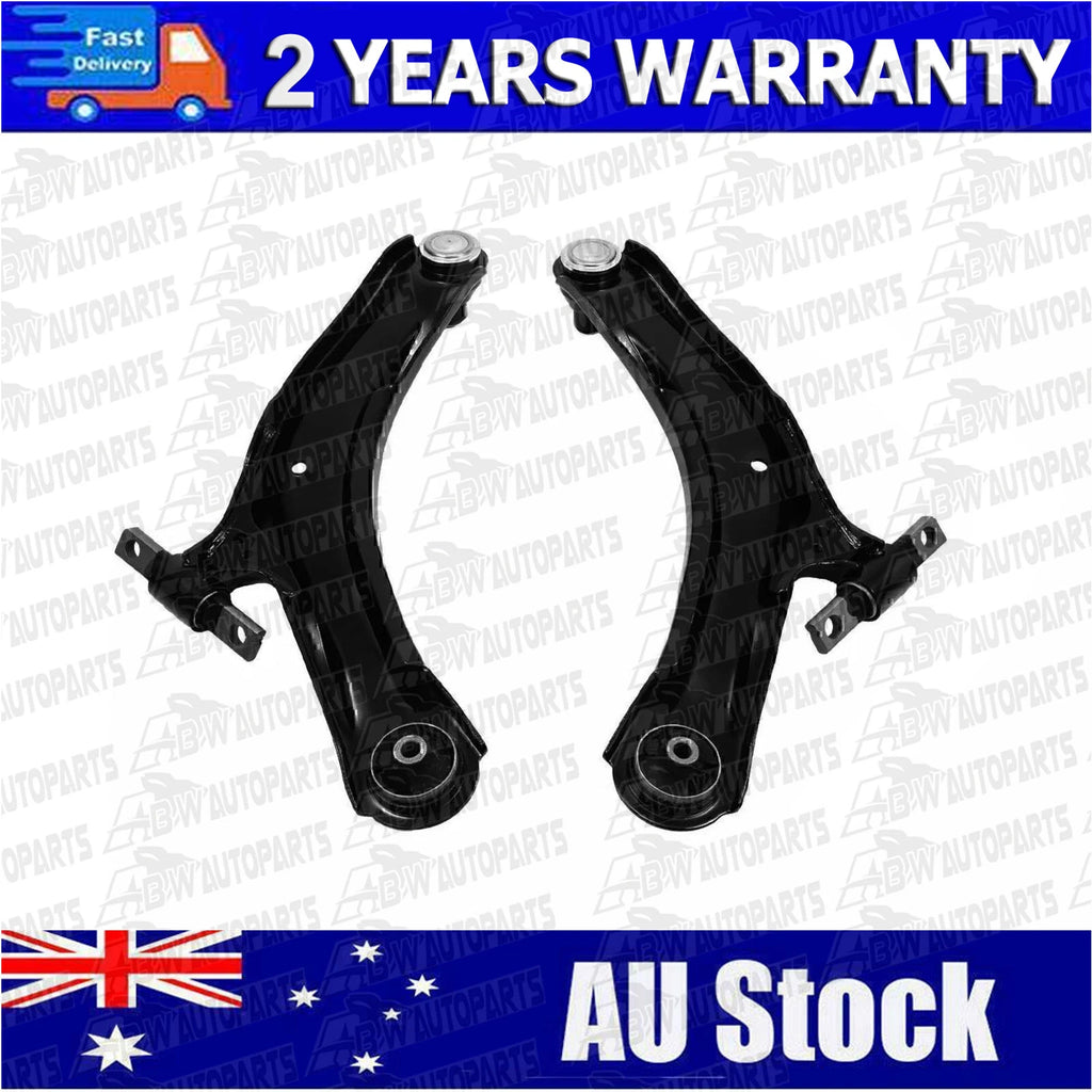 2 Front Left & Right Lower Control Arm For Nissan Dualis J10 X-Trail T31 XTrail