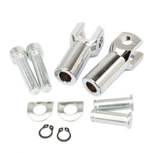 Load image into Gallery viewer, Chrome Rear Passenger Footpeg Supports Mounts Clevis For Harley Softail 00-06 ST