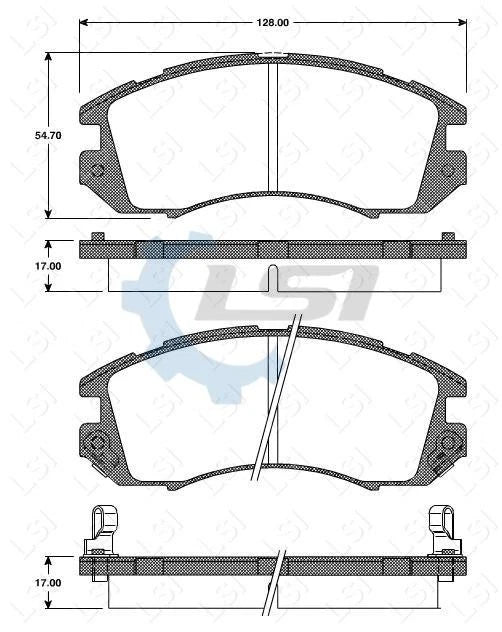 Front Brake Pads and Rotors Set for Subaru OUTBACK 2.5L BG9 1996 - 97