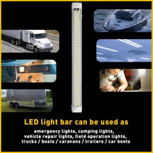 Load image into Gallery viewer, 2x Roof Interior Ceiling Light Dimmable 12V 24V Led Cool RV Natural White 108SMD
