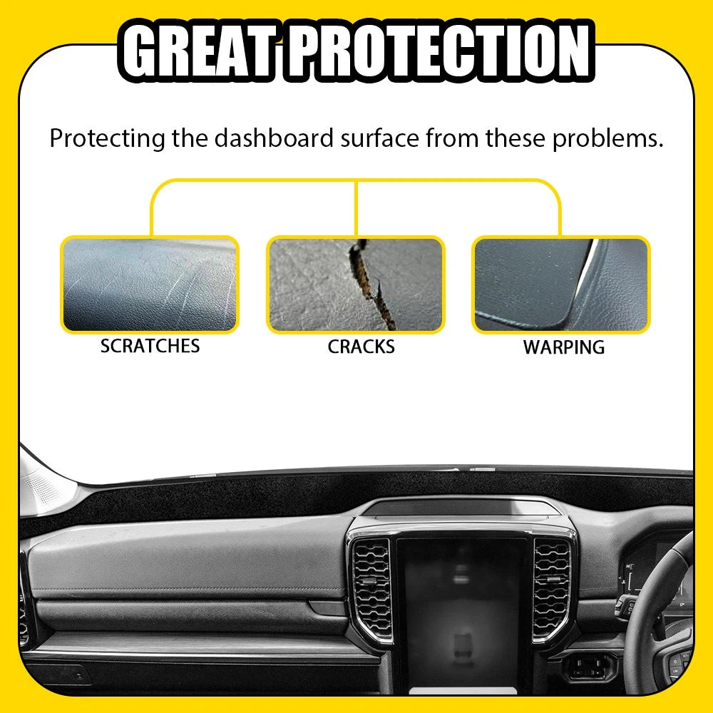 BLACK DASH MAT for FORD Everest NEXT GEN Platinum 5/2022-2025 DM1652 RHD CHARC