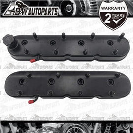 Cast Aluminium Engine Valve Cover Black w/ Coil Mount For LS LS1 LS2 LS3 LS6 LS7