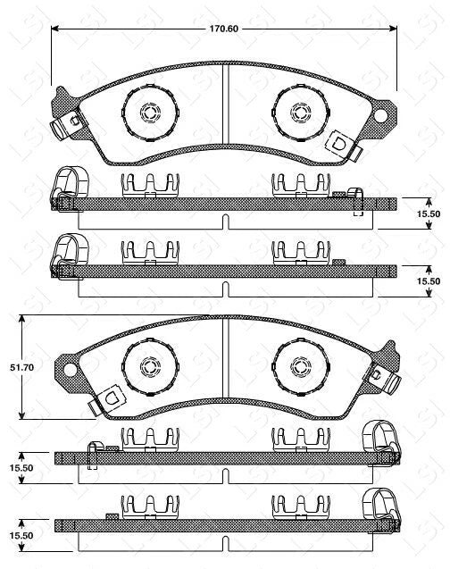 FULL SET Front and Rear Brake Rotors and Brake Pads for COMMODORE VP 88-91