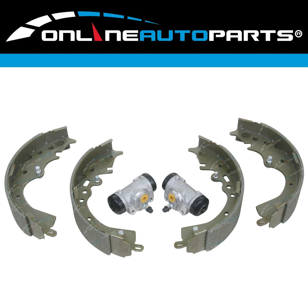 Rear Brake Shoes + 2 Wheel Cylinders for Hiace KDH200 KDH220 KDH222 Van 05-06