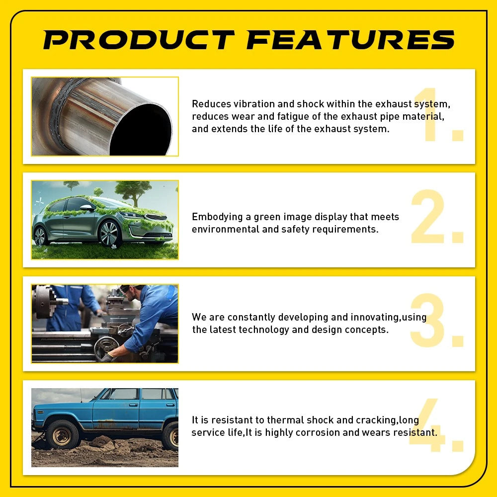 2" Inch Megapower Exhaust Hotdog Resonator Muffler Glass Pack 12" Long