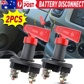 2x Disconnect 12V Battery Isolator Power Switch Cut Off Kill Key Car Marine Boat