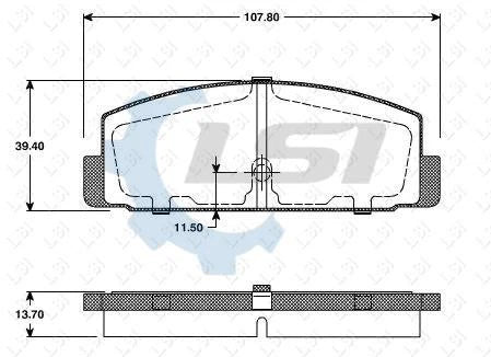 Rear Brake Pads and Disc Rotors Set for Mazda PREMACY 1.8L 2001-02