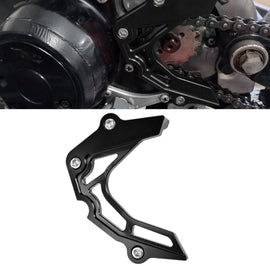 Black Aluminum Sprocket Cover Chain Guard Protector For Kawasaki KLX110 2002-23