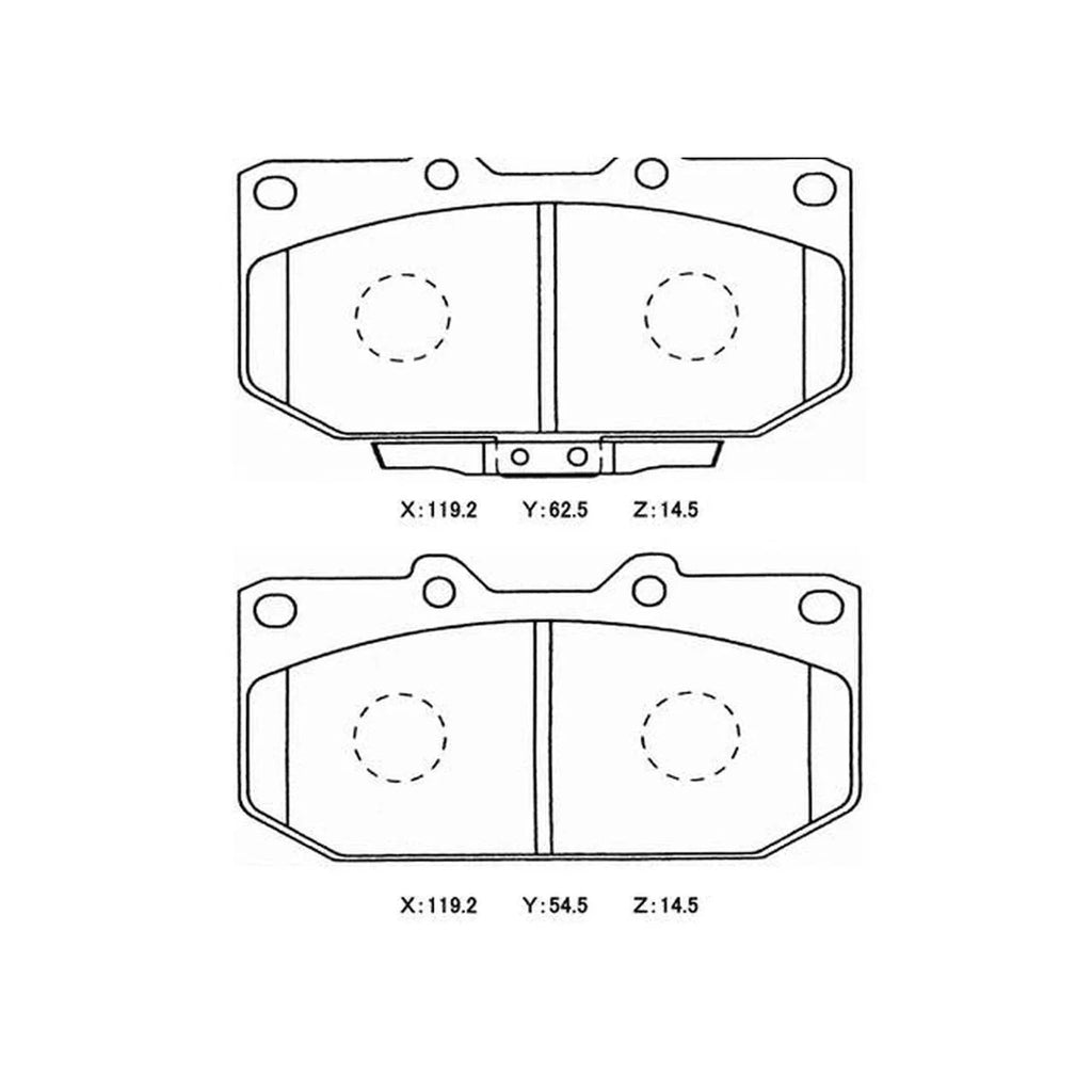 Winmax W7 Race Front Brake Pad Set WMP351-W7