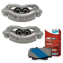 Load image into Gallery viewer, Front Brake Calipers + Bendix 4WD Brake Pads for Ford Ranger PX, Mazda BT50 UP U