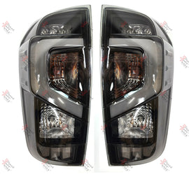*LED* TAIL LIGHT REAR BACK LAMP (SMOKED) for NISSAN NAVARA D23 NP300 2015- PAIR