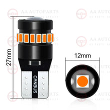 Load image into Gallery viewer, LED T10 W5W Amber Yellow Orange Projector Indicator Bulb Globes Pair 2PCS