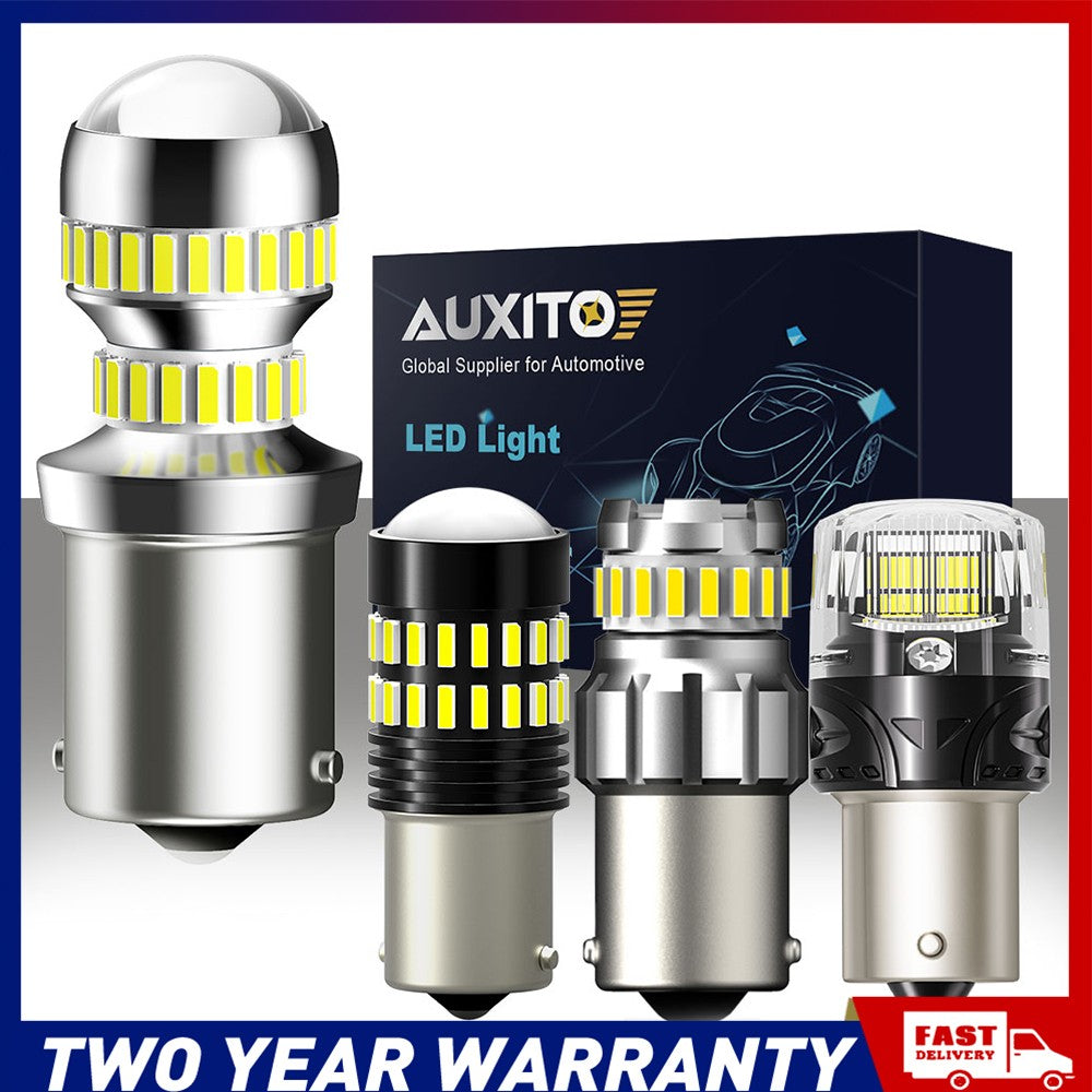 AUXITO P21/5W 1157 Led Brake Tail Stop BAY15D White Car Light Bulbs 48/54-SMD A