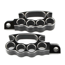 Load image into Gallery viewer, Chrome Cut Flying Male Mount Foot Pegs Footrest For Harley Sporster Softail ST