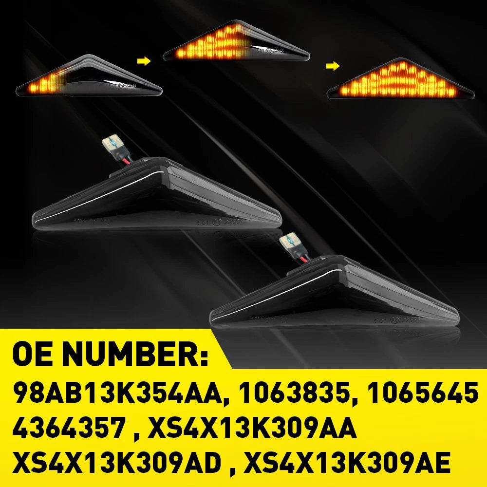 1063835 Fit For Ford XR6 XR8 FG 2008-2014 LED Side Repeaters Turn Maker Light