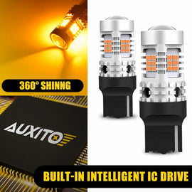 AUXITO 2200LM T20 7440 7443 26SMD UP LED BACK AMBER REVERSE LIGHT DC12V AU Stock