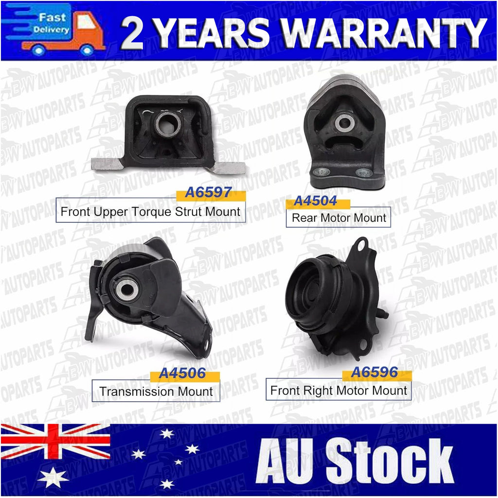 Engine Motor Trans Mount Set for Honda CRV 2.4L 4WD 2001 - 2007 Front Rear LH RH