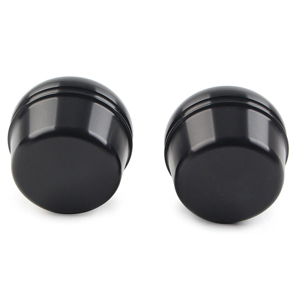 Front Axle Cap Nut Covers Fit For Harley Softail Dyna Touring Street Glide Black