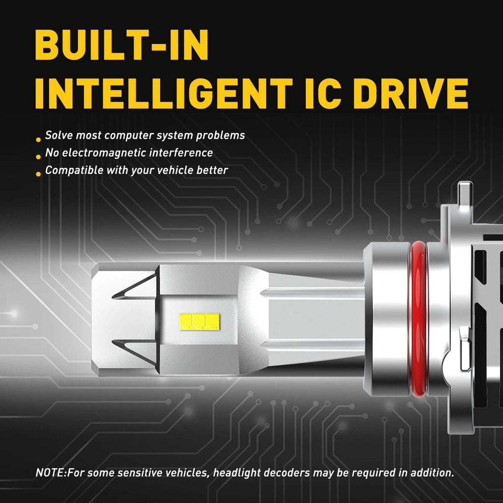 AUXITO 9005 HB3 LED Globes 6500K Headlight Conversion Bulbs High Beam Brighter