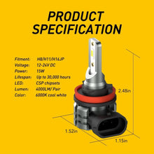 Load image into Gallery viewer, 2x H11 H8 LED Headlight Globes Beam Hi/Low For Toyota Land Cruiser Prado 10-18