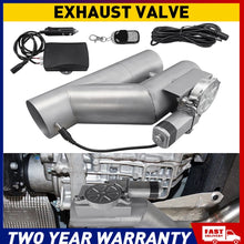 Load image into Gallery viewer, 3" Electric Exhaust Valve Kit Downpipe Cut Off with Controller Remote Wire Key