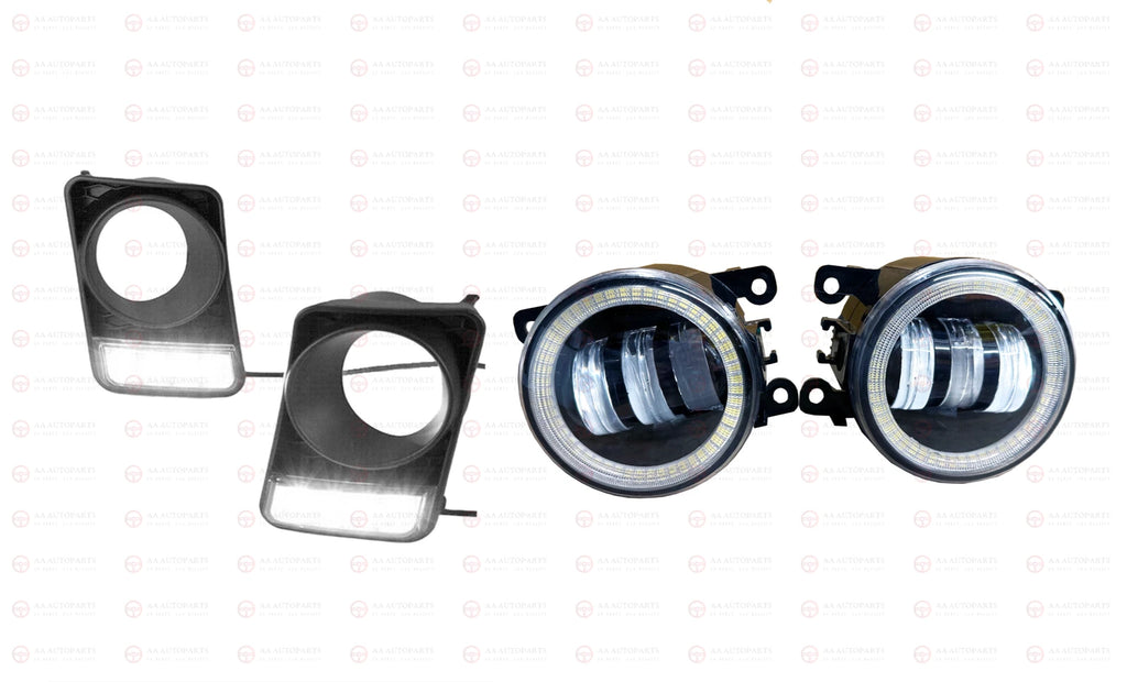 DRL LED Bumper Cover + LED Angel Eye Halo Fog Light Holden Commodore VE Series 1