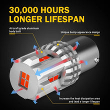 Load image into Gallery viewer, 2X AUXITO BAY15D 1157 RED LED BRAKE TAIL LIGHT BULBS GLOBE BRIGHT ERROR FREE A