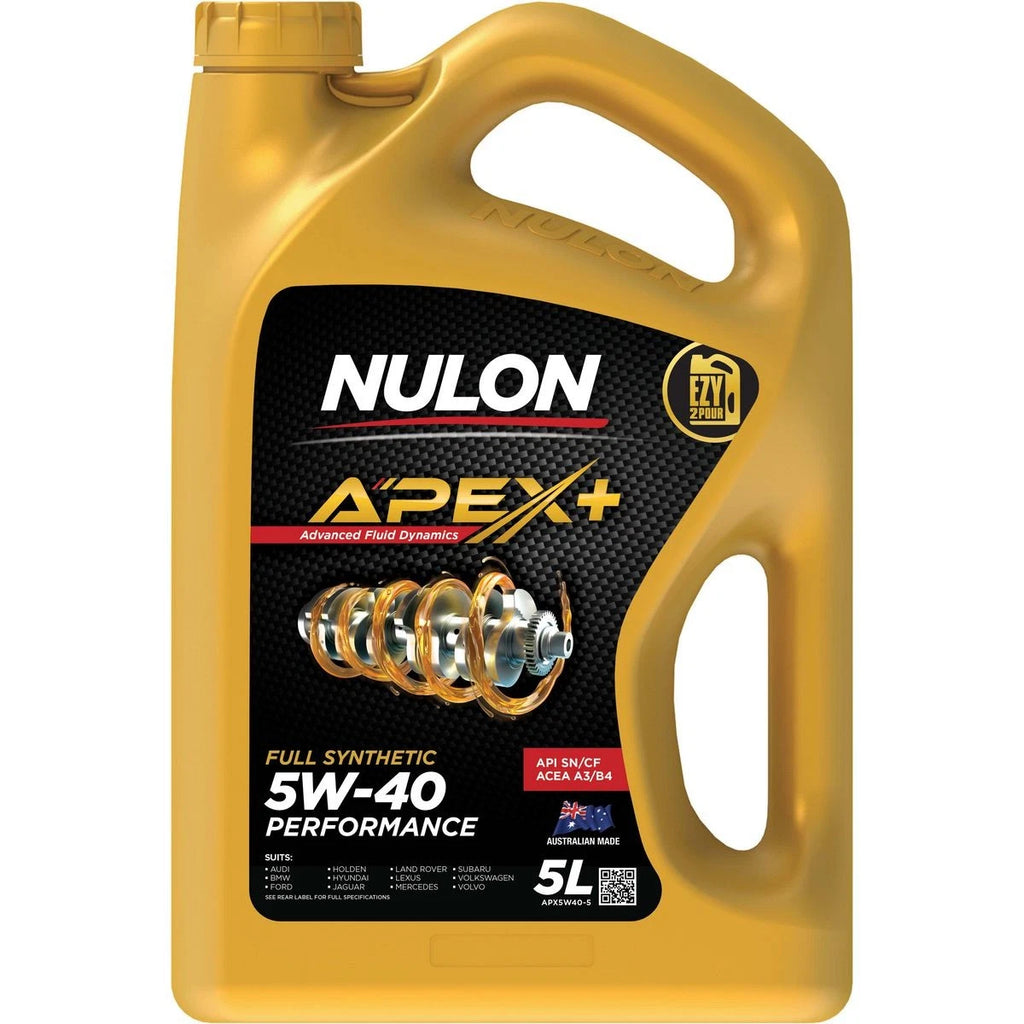 Nulon APEX+ 5W-40 Performance Engine Oil 5L Full Synthetic APX5W40-5