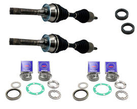 CV Joint Axle Drive Shafts + Front Wheel Bearings for Isuzu D-Max TFS85, MU-X UC