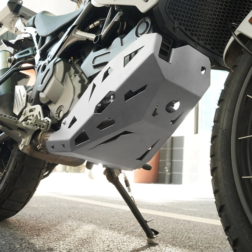 Silver Metal Skid Plate Engine Guard For Ducati Desert X 2022-2023 ST