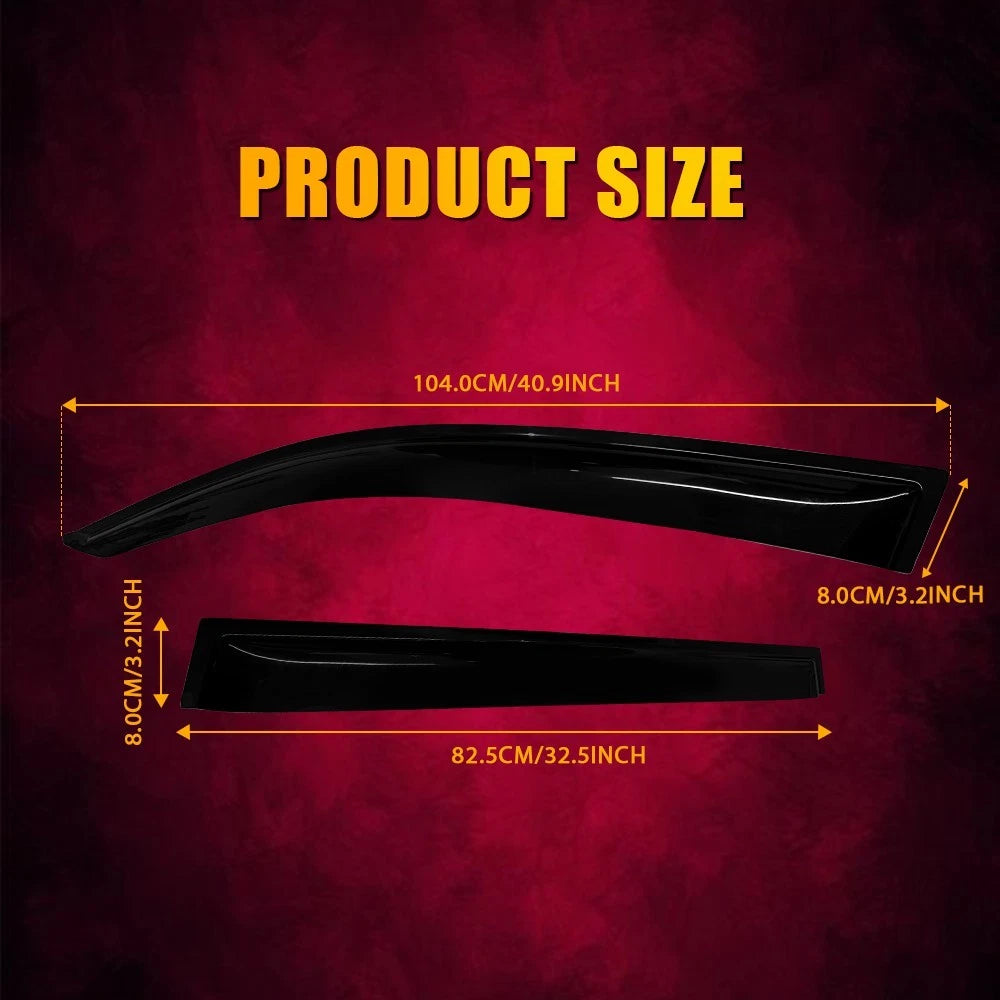 Weather shields Weathershields for Toyota Corolla Hatch 5D 2007-2011 Sun Visors