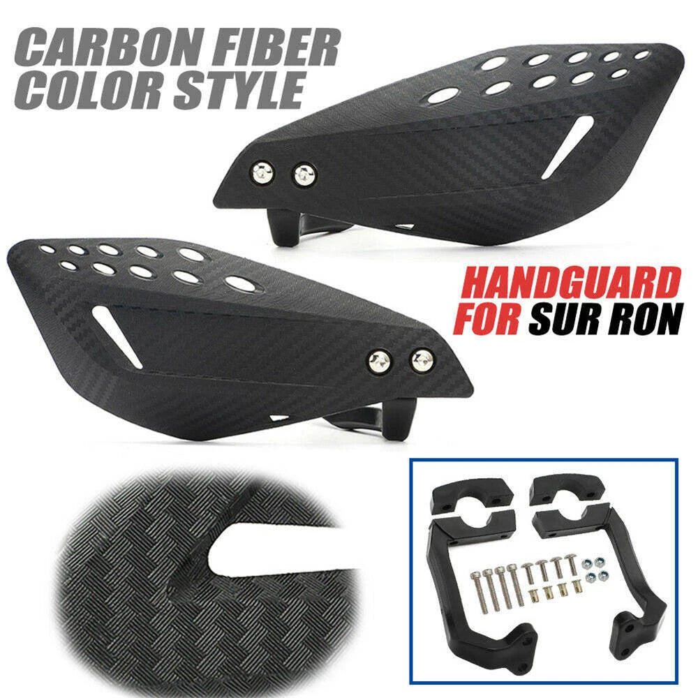 For Surron Sur-ron X for Segway X260 ABS HAND-GUARD Handguard CARBON FIBER BLACK