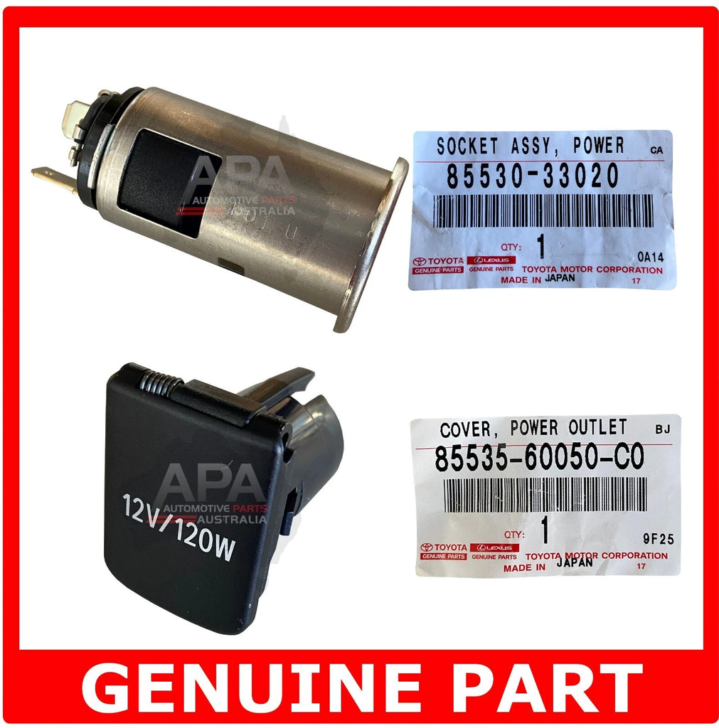 GENUINE Toyota LandCruiser Hilux Prado 12V Power Charger Socket Plug Flip Cover