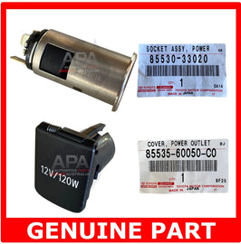 GENUINE Toyota LandCruiser Hilux Prado 12V Power Charger Socket Plug Flip Cover