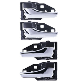 Door Handle Inner for Toyota RAV4 12-18 Set of 4 Chrome FRONT REAR LEFT+RIGHT