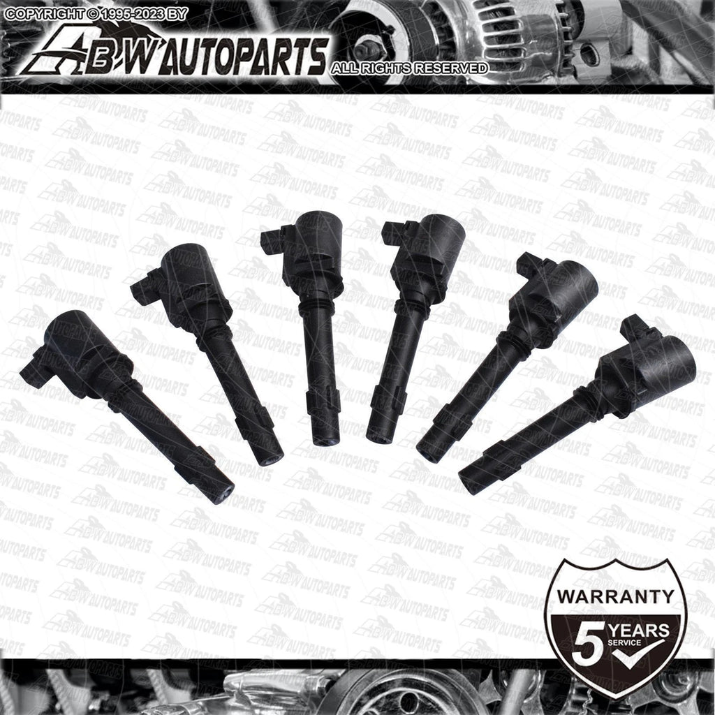 IGNITION COILS 6 PACK - for Ford Falcon BA Ute Utility (6 cyl 4.0L) GOSS