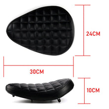 Load image into Gallery viewer, Black Solo Driver Seat Pad For Harley Sportster Chopper Bobber Custom for Honda