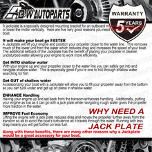 Load image into Gallery viewer, Jack Plate JPL4500 Adjustable 6" Outboard Boat Jack Plate