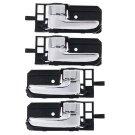4 pc FRONT = REAR LEFT + RIGHT Door Handle Inner Chrome for Toyota Corolla 01-07