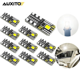 10X T10 LED 2-SMD 2835 W5W Wedge Car Dome Bulb Interior Map Lights White 12V AU